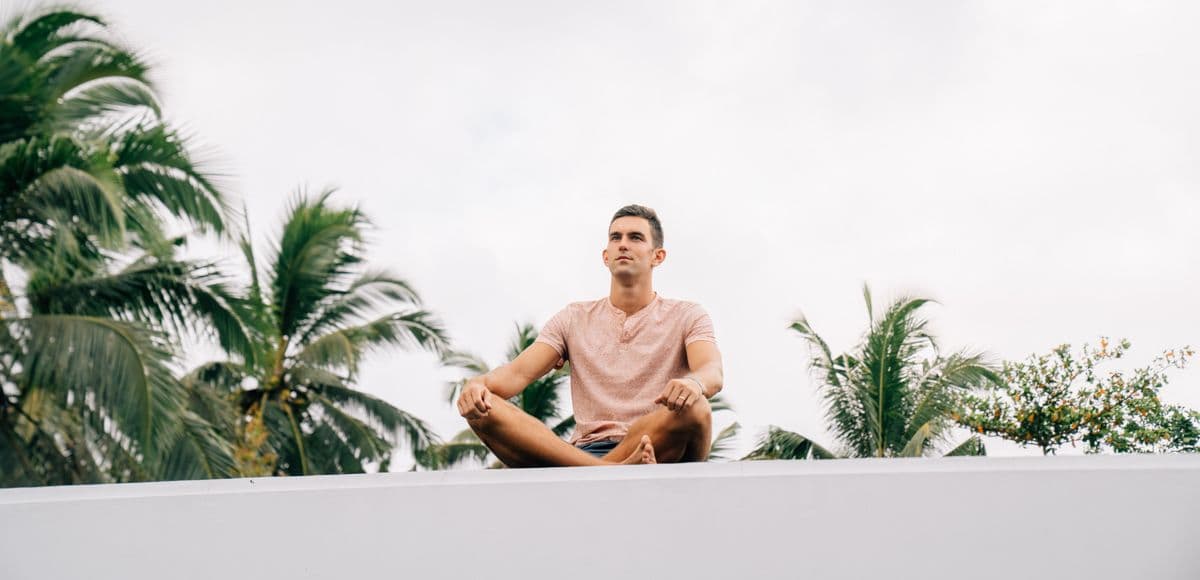 Jon meditating in Bali - contemplation and presence